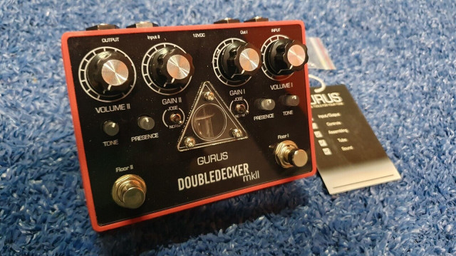 Gurus DoubleDecker mkII Tube overdrive (alto voltaje) pedal Marshall NUEVO