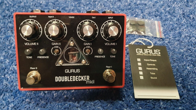 Gurus DoubleDecker mkII Tube overdrive (alto voltaje) pedal Marshall NUEVO