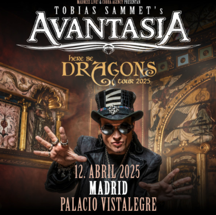 Entrada Avantasia Madrid Pista 12 abril 2025