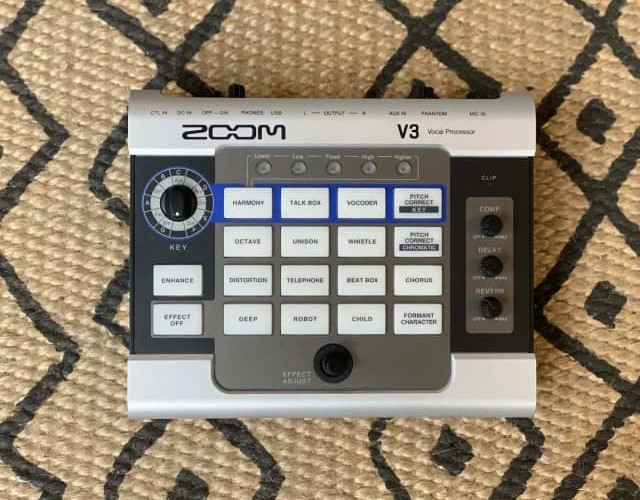 Zoom V3 procesador voz streaming podcast directos