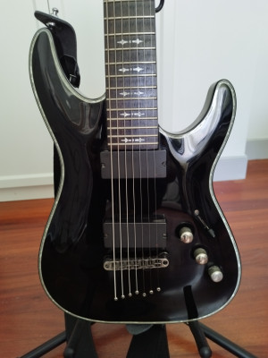 Guitarra 7 cuerdas Schecter Diamond Series Hellraiser negra (o cambio)