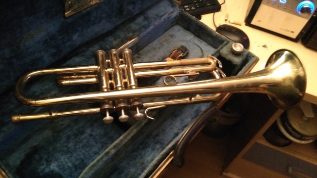 Trompeta Conn (Usa) antigua, Modelo 16B