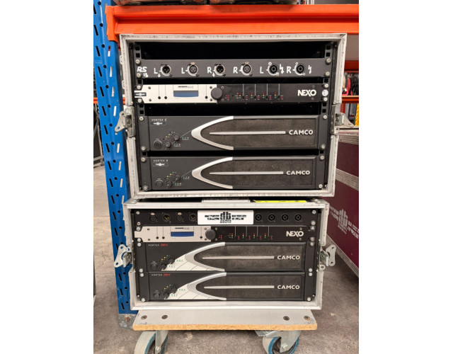 Amplificadores Camco, V6,V200,V8, l´acoustics LA48, NEXO controllers...