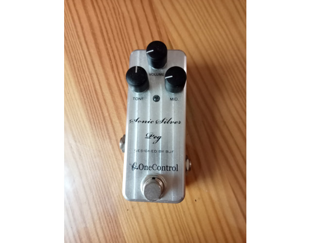 Pedal de Bajo, One Control Sonic Silver Peg para bajo eléctrico