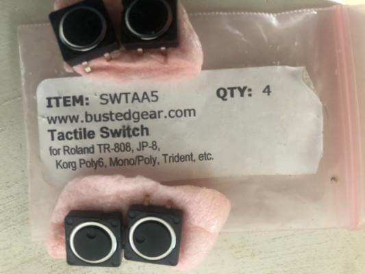 Tactile Switch for roland Tr-808 , JP-8, Korg Poly6, Korg Mono/Poly, Trident
