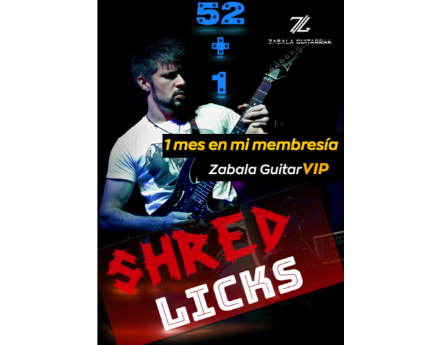 Tutorial de 52 + 1 Licks de Shred