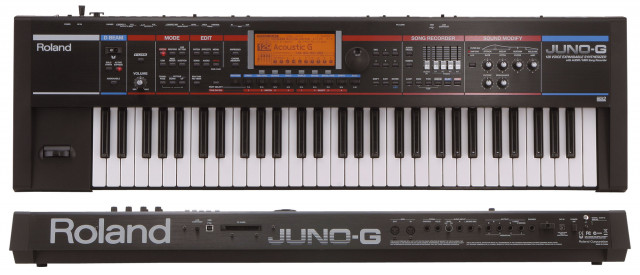 Roland Juno G workstation synthetizer keyboard