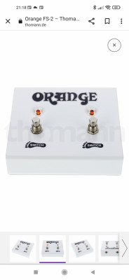 Pedal footswitch Orange fw-2