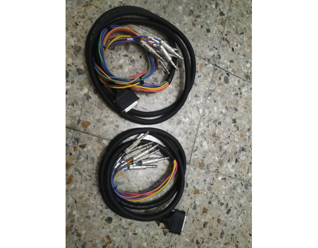 Cable db25-jack, 2 unidades