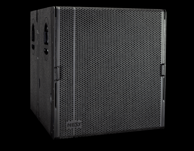 Pack NEXT-Pro Audio » LAs118A.v3 » Subwoofer activo de carga frontal para array