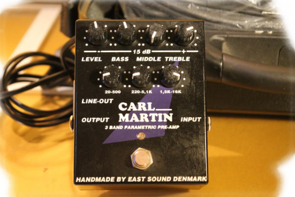 Carl Martin Ecualizador 3 Band Parametrico Pre-amp