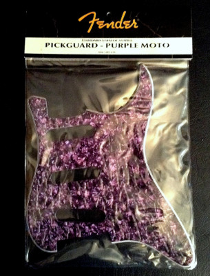 PICKGUARD Purple Perloid FENDER NUEVO en su bolsa