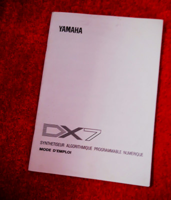 Manual original en Francés de Yamaha DX7