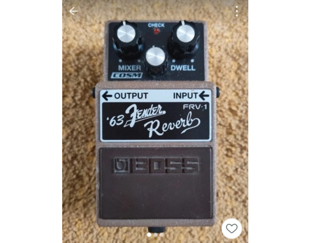 Pedal guitarra Boss FRV-1 Fender Reverb '63