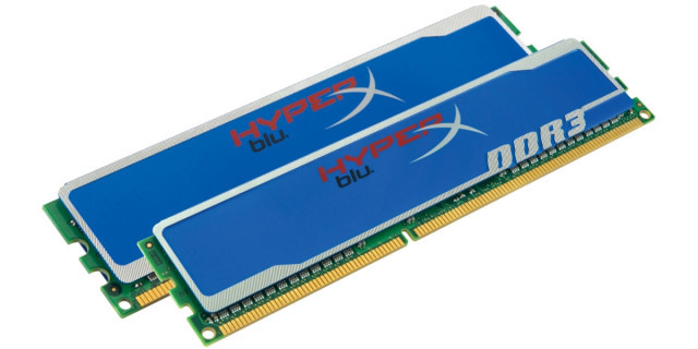 varias tarjetas 4 GB RAM Kingston HyperX Blu DDR3