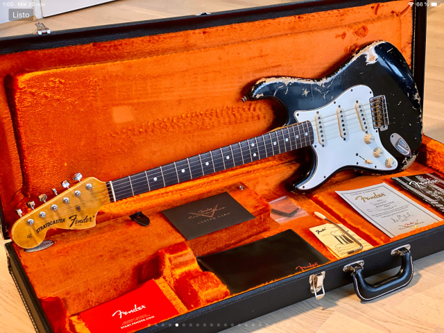Stratocaster 69 custom shop zurdos