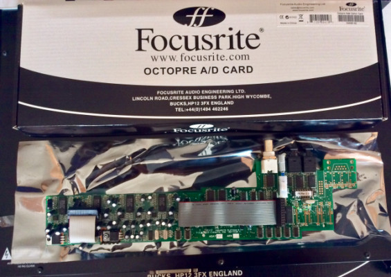 Tarjeta A/D Focusrite Octopre Platinum