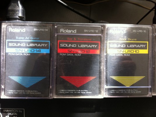 10 tarjetas PCM Roland