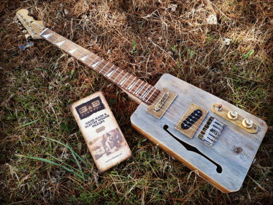 Cigar Box Guitar Loluthier Missouri TL Custom B&B Pickups.