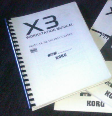 Manual en español Korg X3