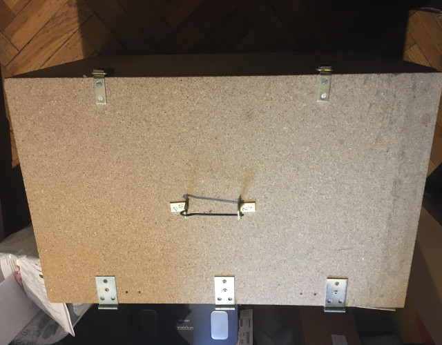 Caja insonorizada para grabar altavoz de guitarra