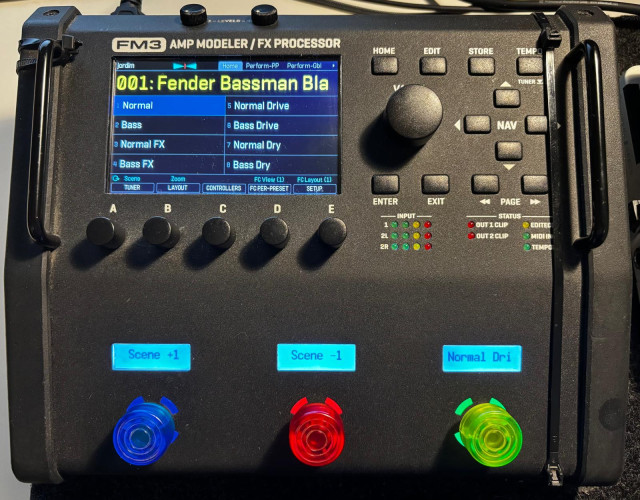 Fractal FM3 amp modeler/fx processor