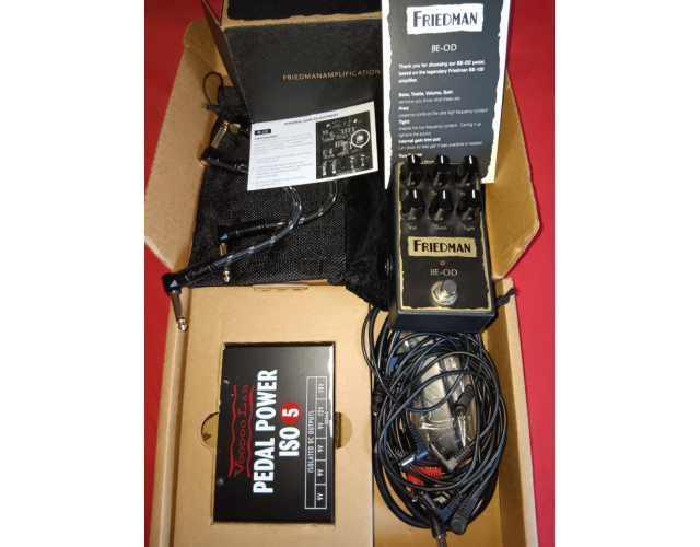 Friedman BE-OD + Voodoo lab pedal power ISO 5