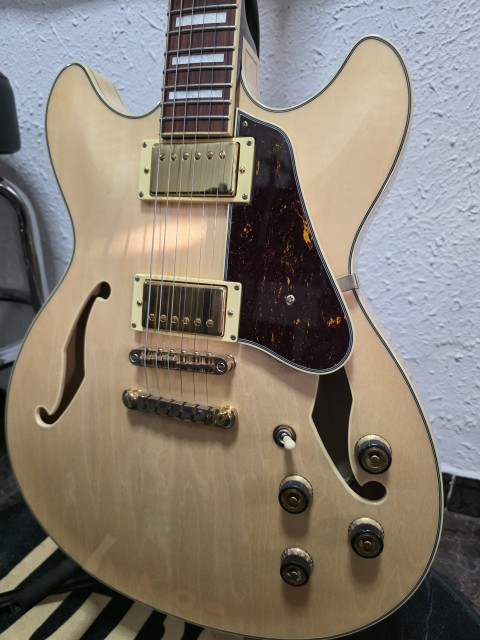 Guitarra Ibanez AS73G-NT Natural mas EXTRAS