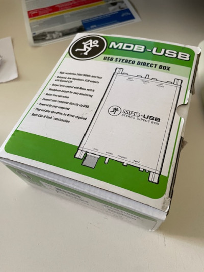 Caja de inyección Stereo USB - Mackie MDB-USB // Envío incluido