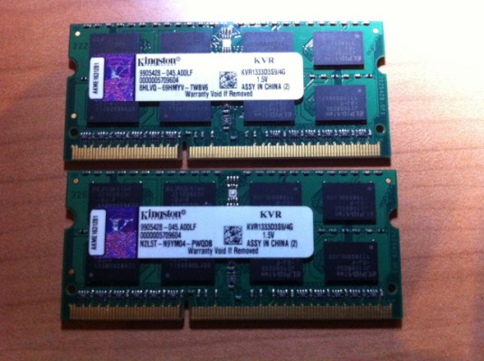 8 Gb memoria ram macbook pro (4 GB x 2)