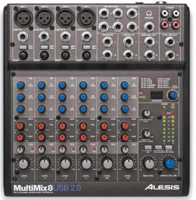 Interfaz de audio Alesis multimix 8 usb 2.0