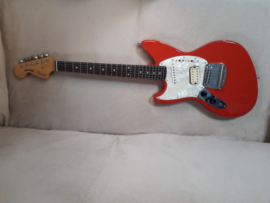 Fender jagstang zurda left handed fiesta red