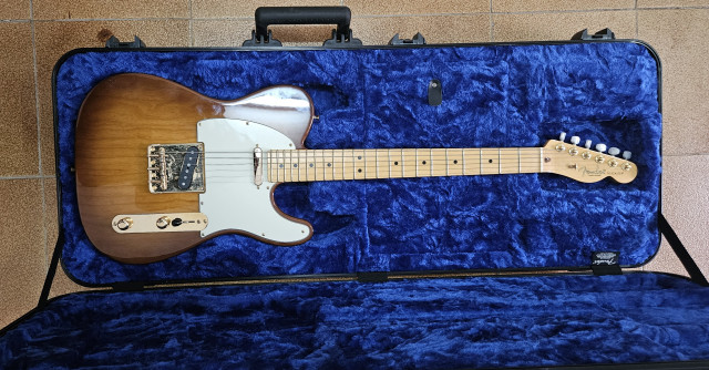 Fender telecaster 75th anniversary commemorative serie oro (corona, cal)