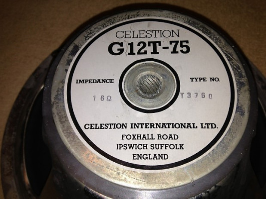 Pareja Celestion G12T-75 de 1983 (JCM800)