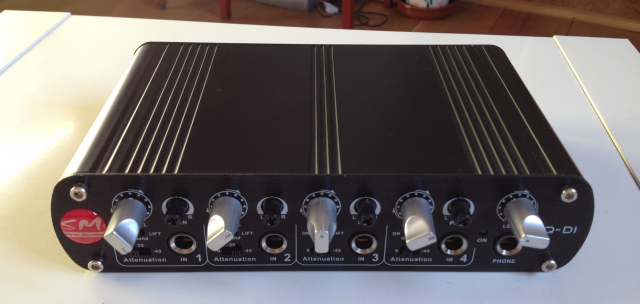 SM Pro Audio Q-Di Caja DI de 4 canales mejorada/Mezclador de línea