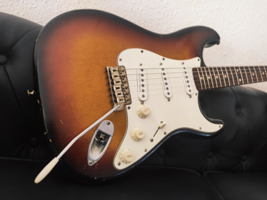 Stratocaster cuerpo MJT, puente Fender, Seymour Duncan, Relic Nitro