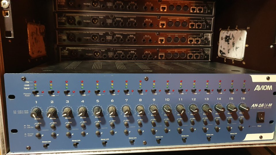 Sistemas Aviom de monitoraje para directo o estudio