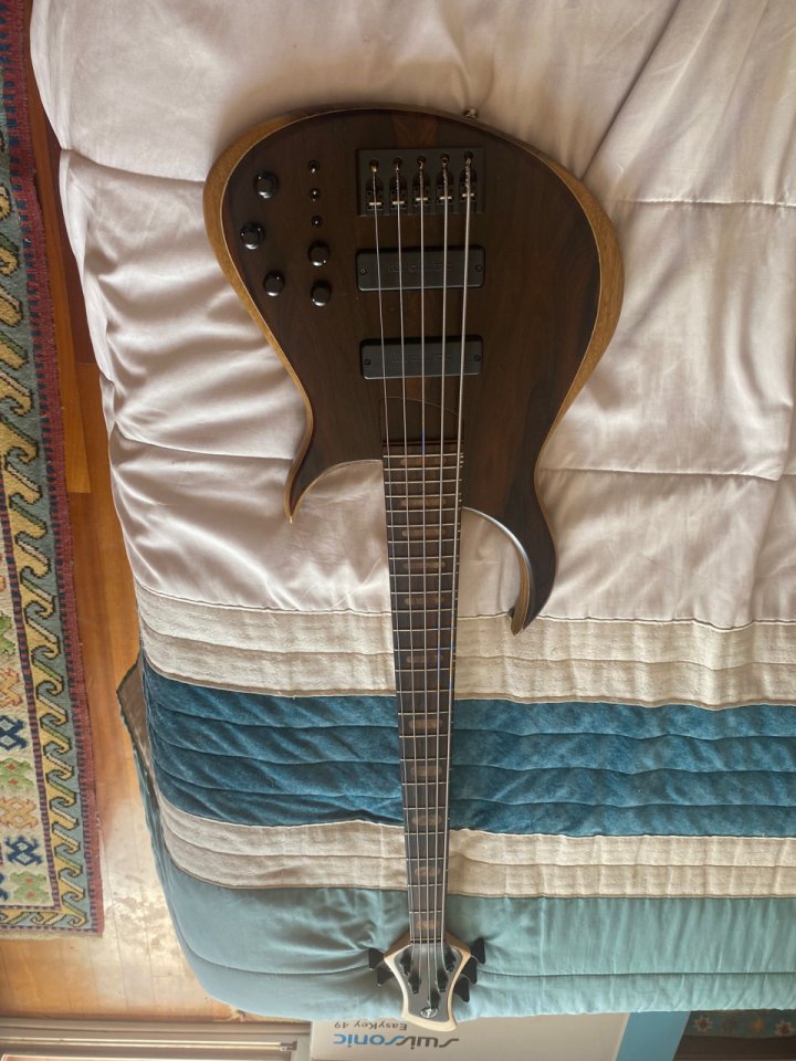 Bajo 5 cuerdas activo Meridian con funda original de segunda mano · Foto 1 de 7 · Cantabria · 3800 €