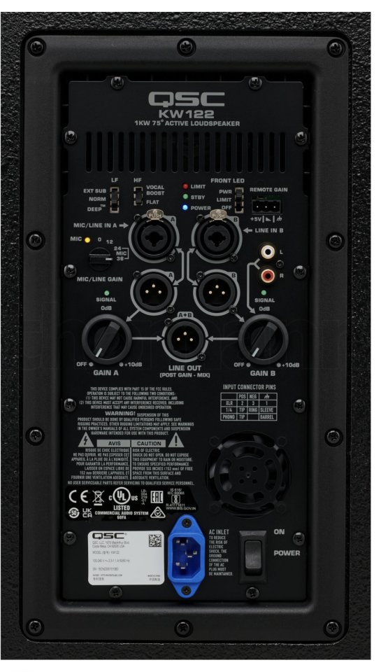 2 Altavoces QSC KW122 Nuevos precio por pareja