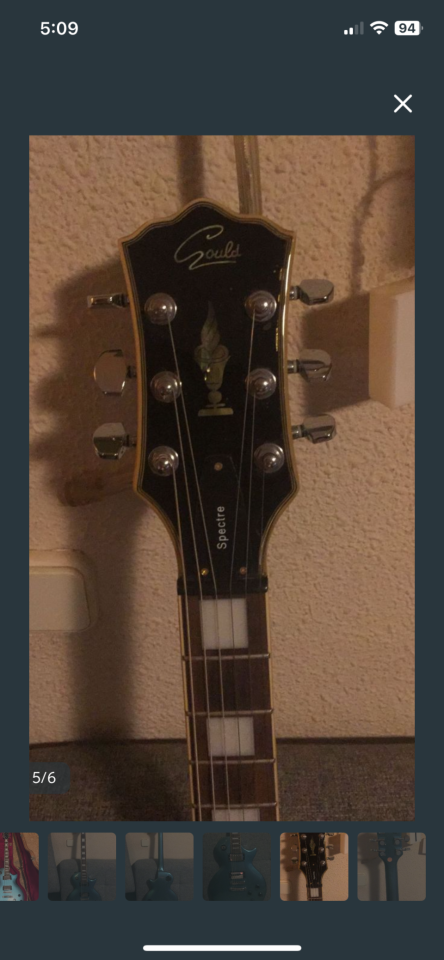 Guitarra Gould Spectre modelo Les Paul