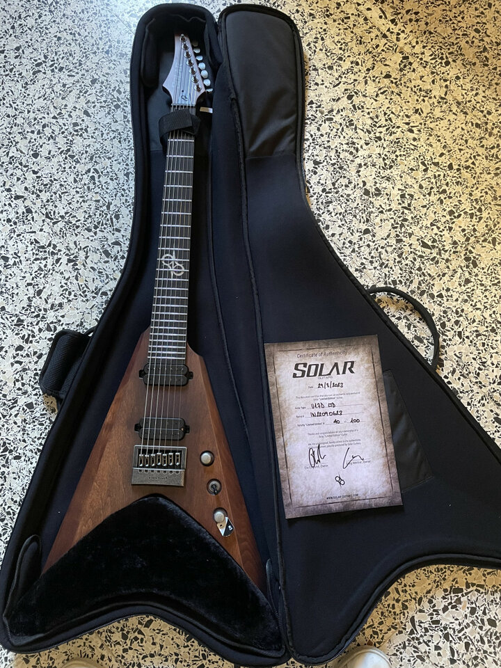 Solar Guitars V1.7D LTD Evertune 2023 - Aged Natural Matte