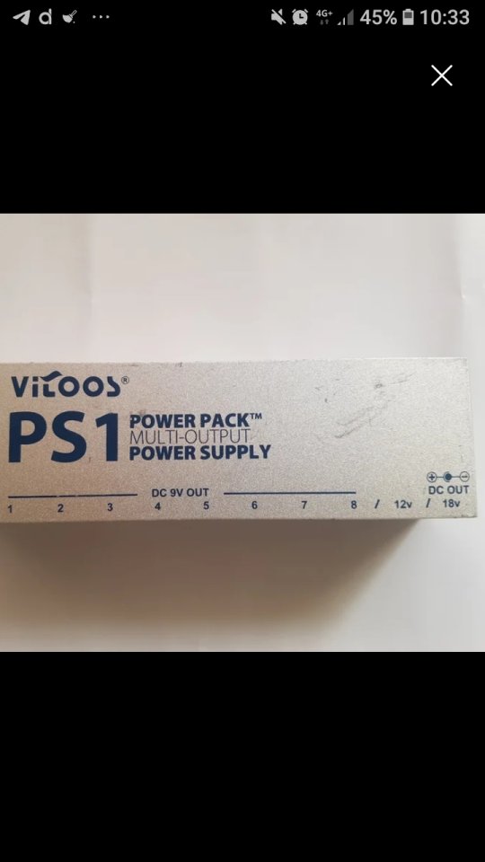 Alimentador Vitoos Ps1 para pedales de guitarra