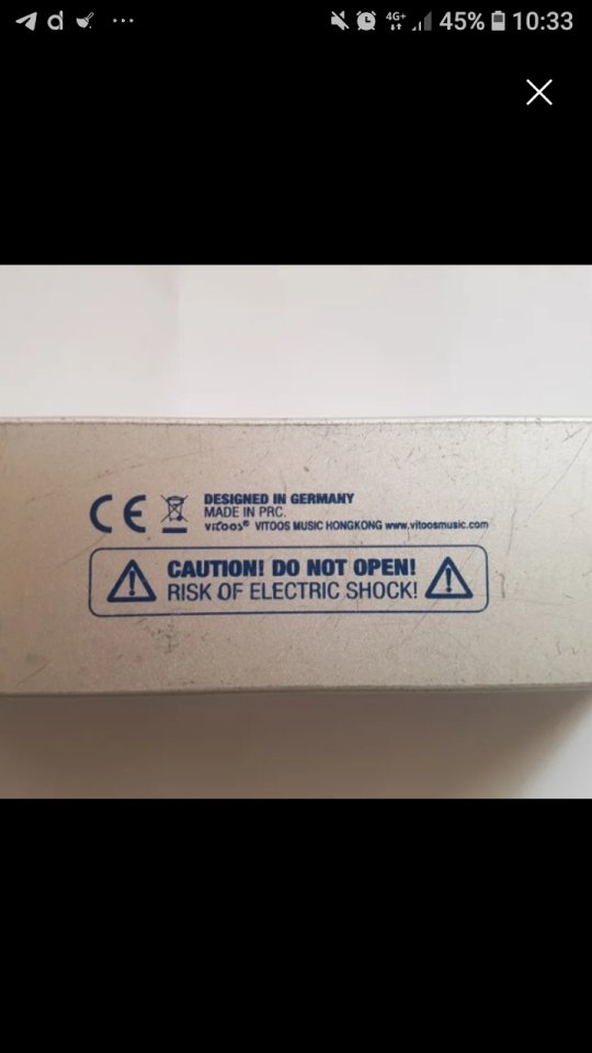 Alimentador Vitoos Ps1 para pedales de guitarra