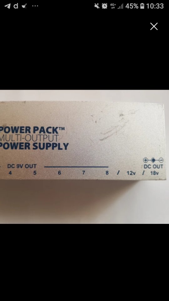 Alimentador Vitoos Ps1 para pedales de guitarra