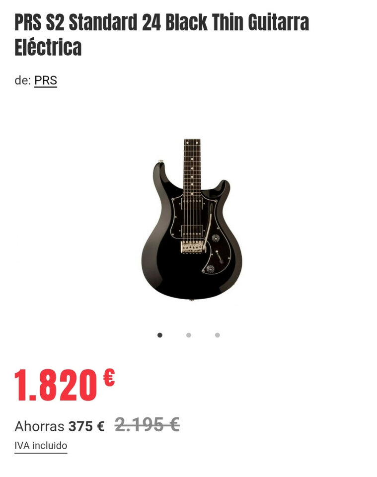 PRS USA Standard Satin Black