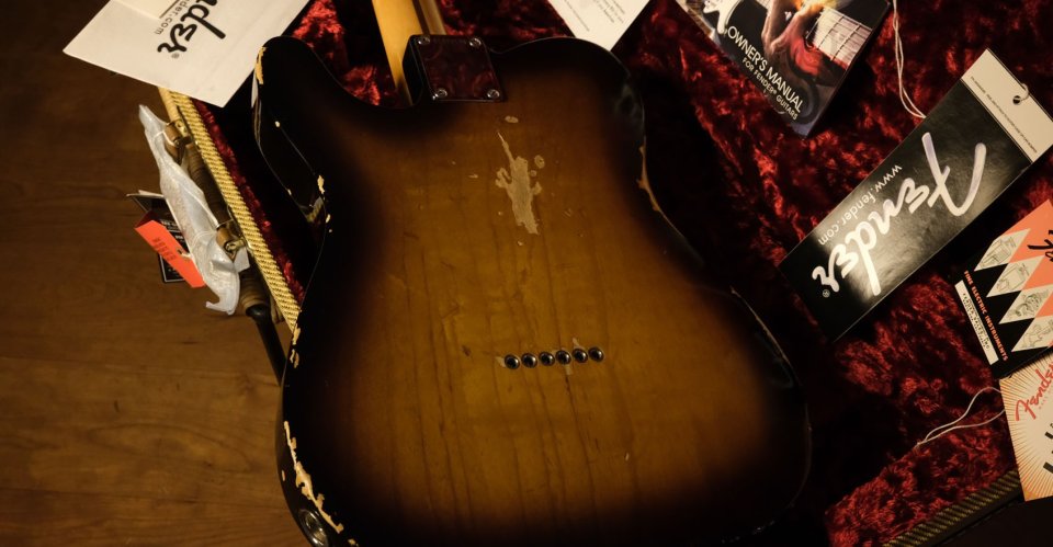 Telecaster American Vintage 58 sunburst aged