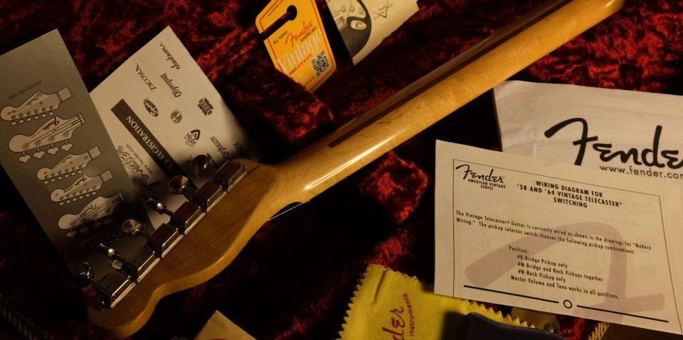 Telecaster American Vintage 58 sunburst aged