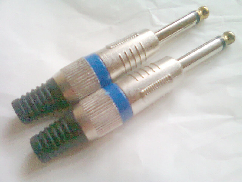 Jack nuevo para cables de guitarra eléctrica, bajo, amplificador etc.