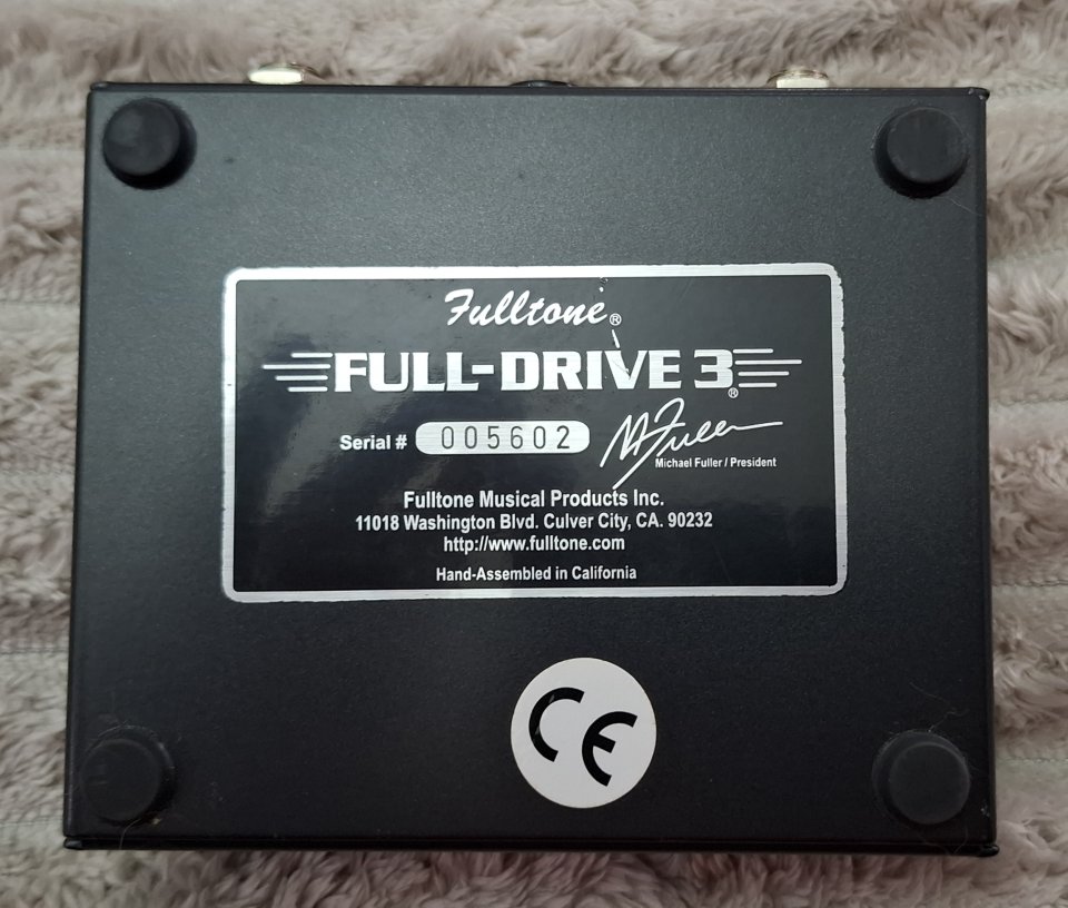 Fulltone Full-Drive 3 Pedal de Guitarra