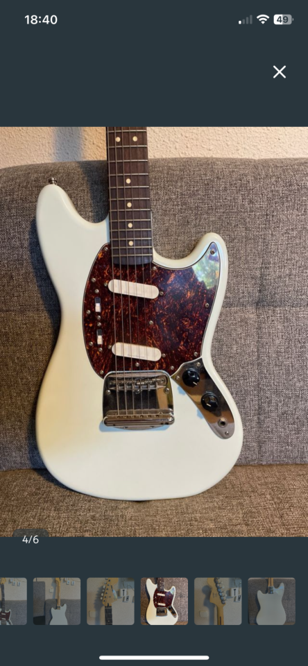 Guitarra Squier Mustang de segunda mano · Foto 4 de 6 · Madrid · 230 €